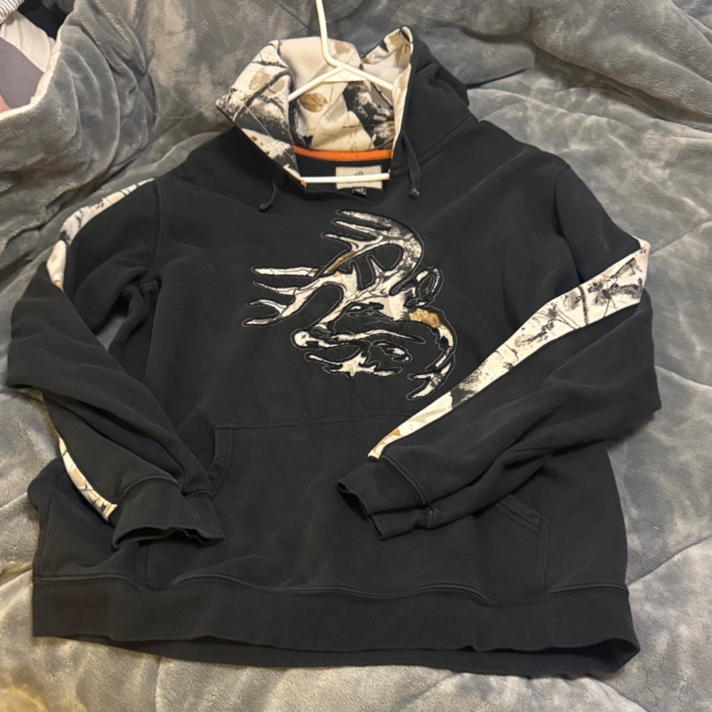 Legendary Whitetails Black and White Deer Hoodie